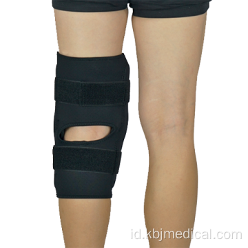 Penyangga Lutut Hitam Yang Dapat Disesuaikan Untuk Wanita